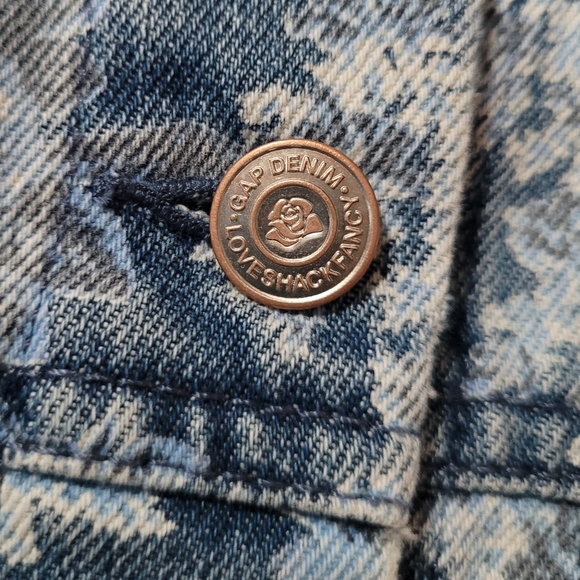 NWT LoveShackFancy X GAP Floral Denim Jacket - Picture 6 of 12